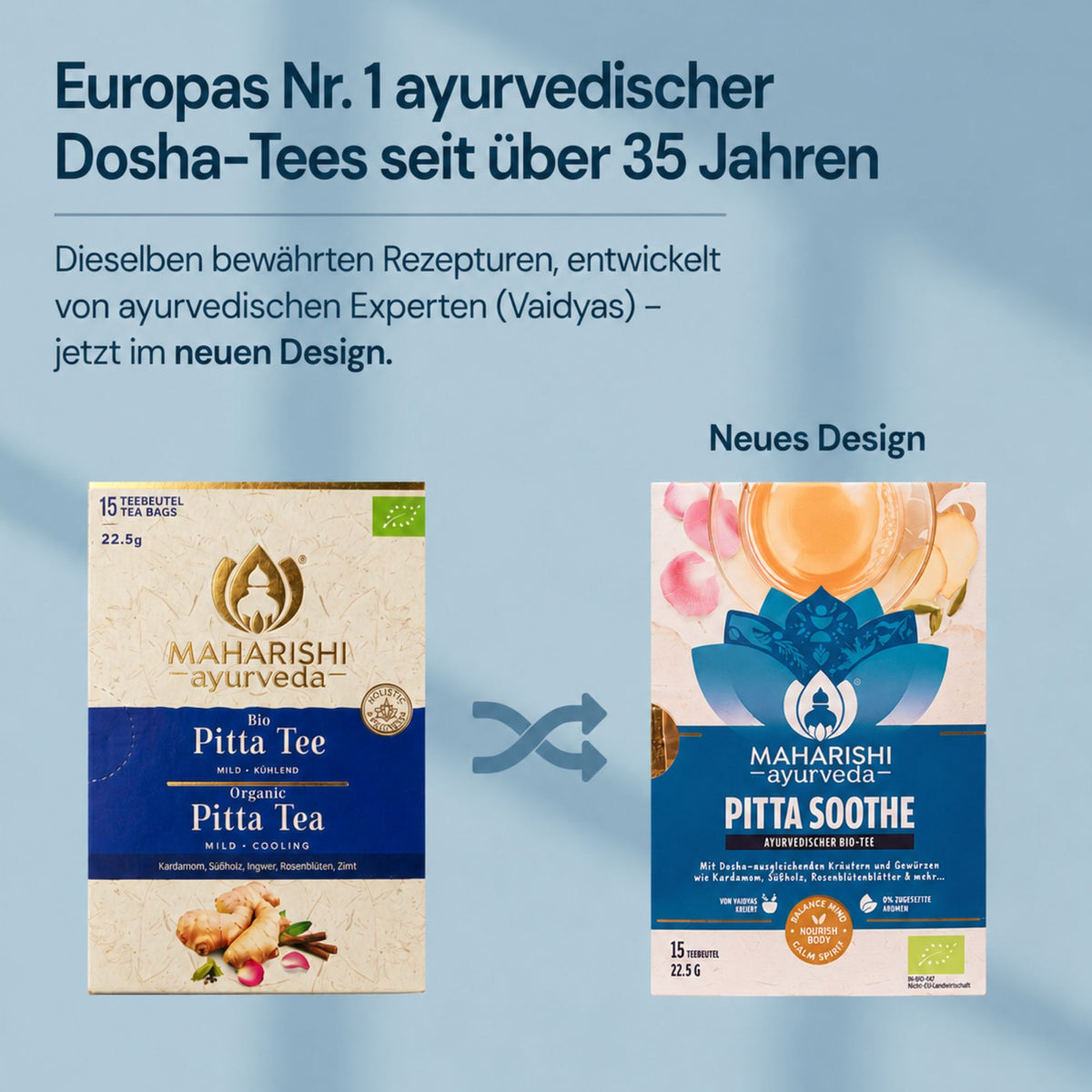 Pitta Soothe Tea mit Bio-Kräutern und Gewürzen