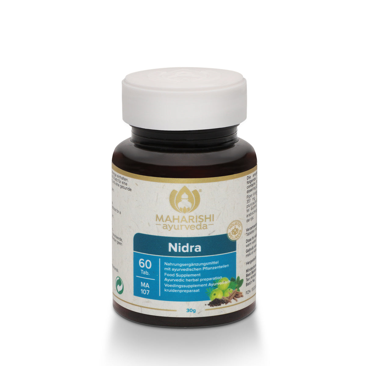 Ayurvedisches Produkt in Produktaufnahme