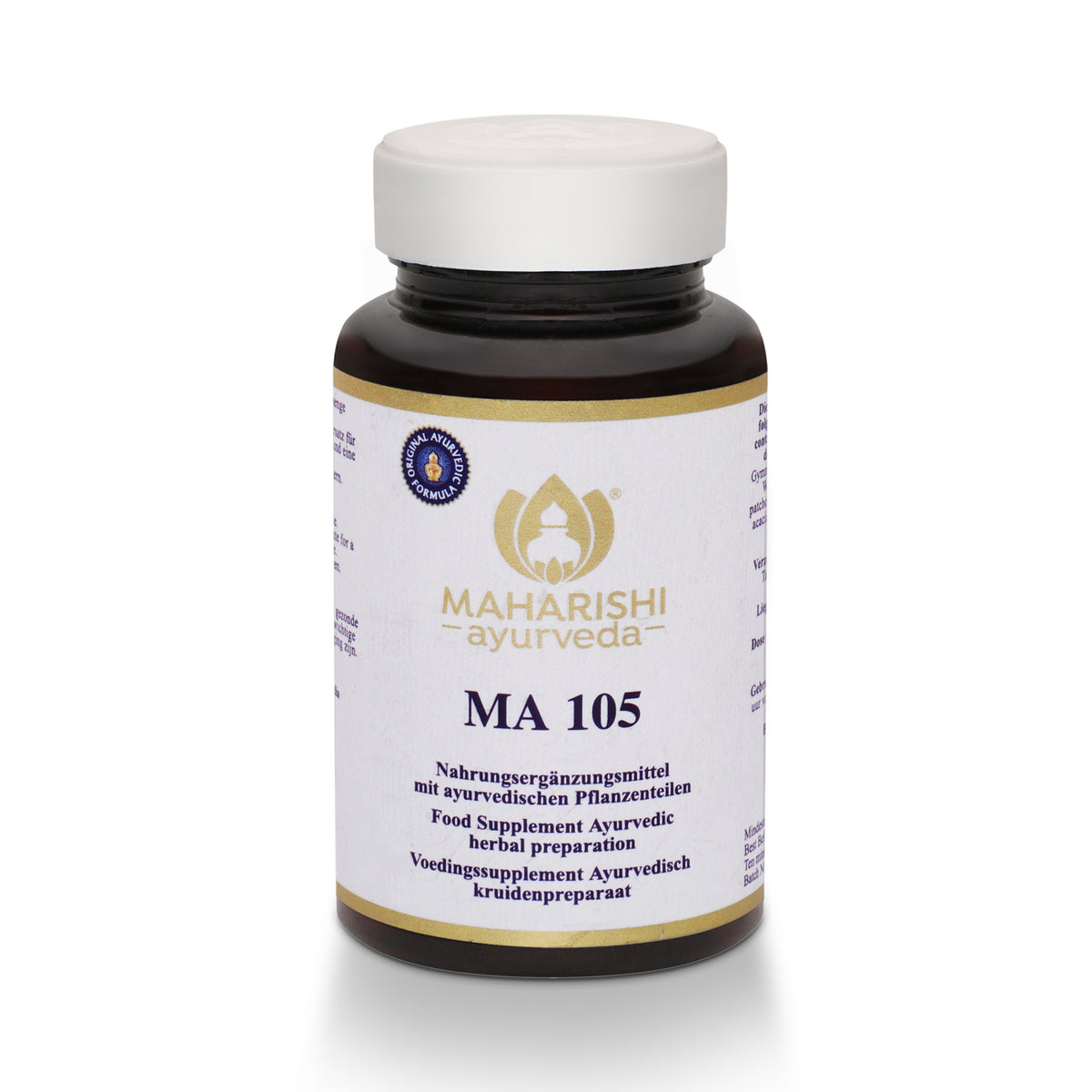 Ayurvedisches Produkt in Produktaufnahme
