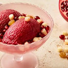 Herstellung des Granatapfelsorbets