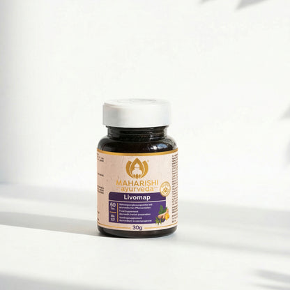 Ayurvedisches Produkt in hochwertiger Produktaufnahme