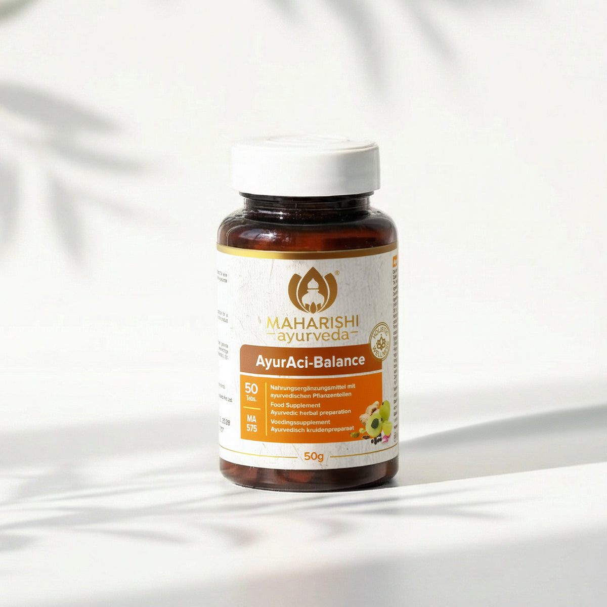 Ayurveda-Produkt in Produktaufnahme