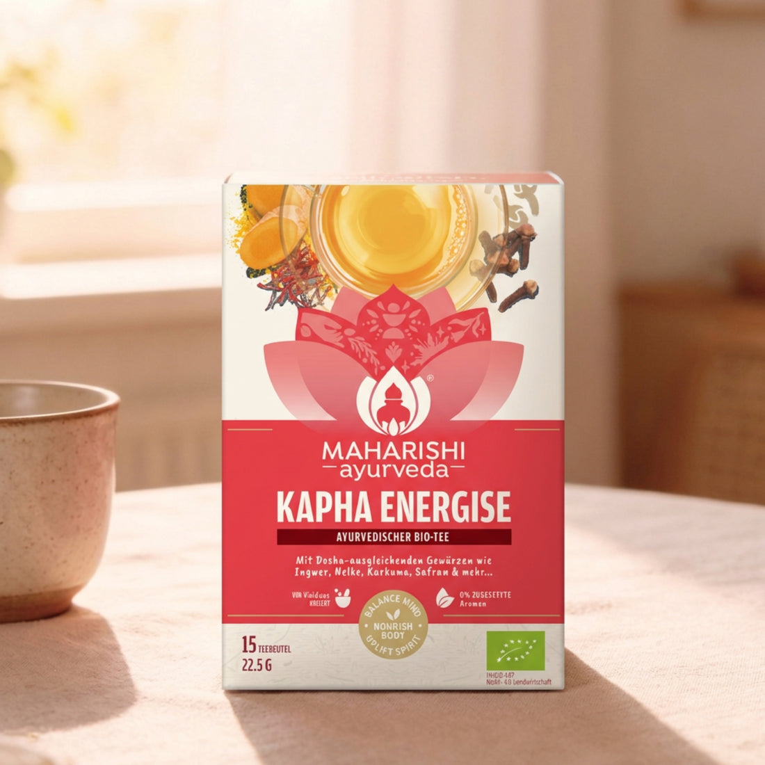 Organic Kapha Soothe Tea Produktverpackung