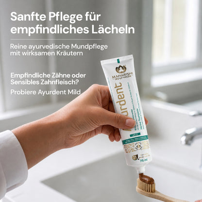Ayurdent Mild Zahnpasta für empfindliche Zähne und Zahnfleisch