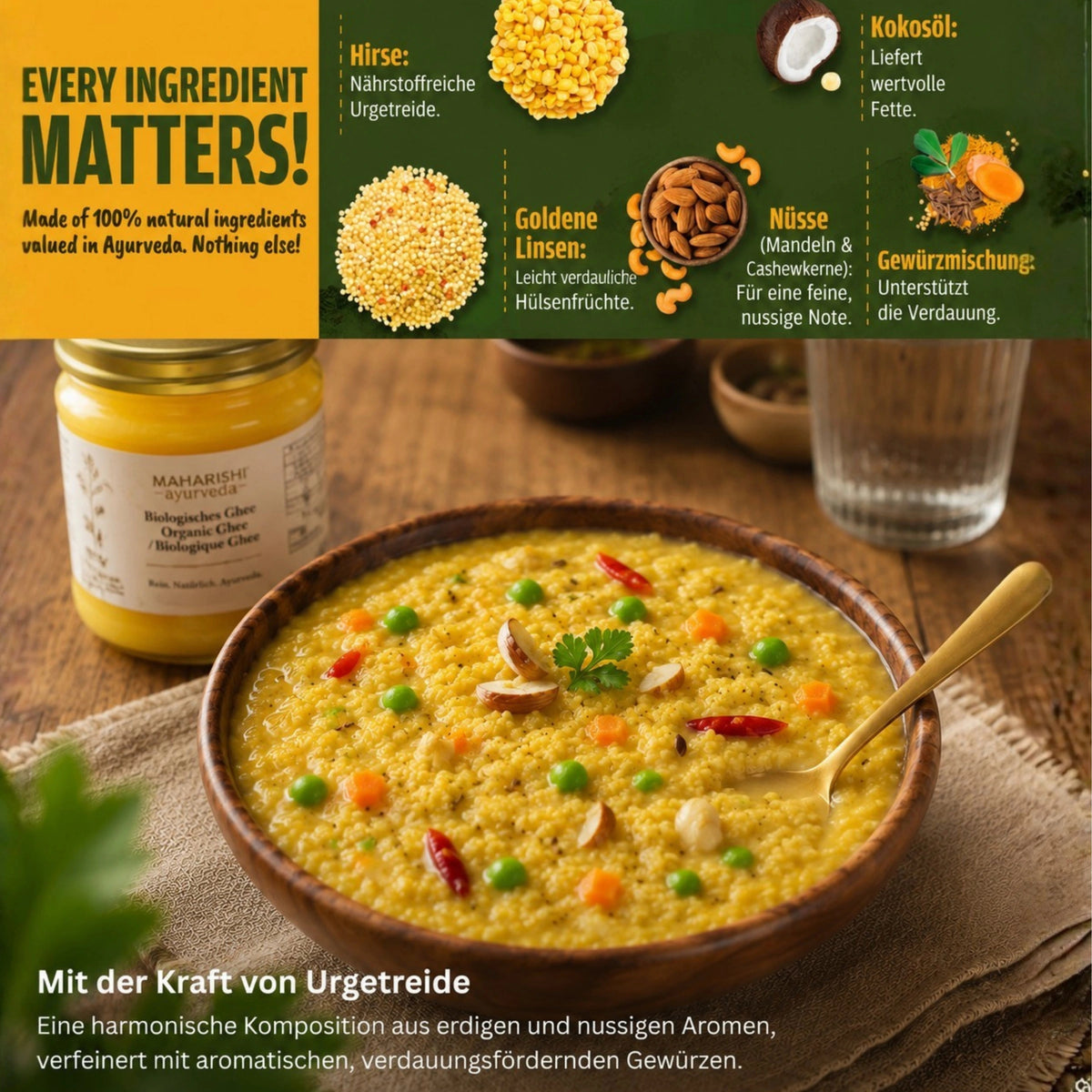 Zubereitung der ayurvedischen Khichdi