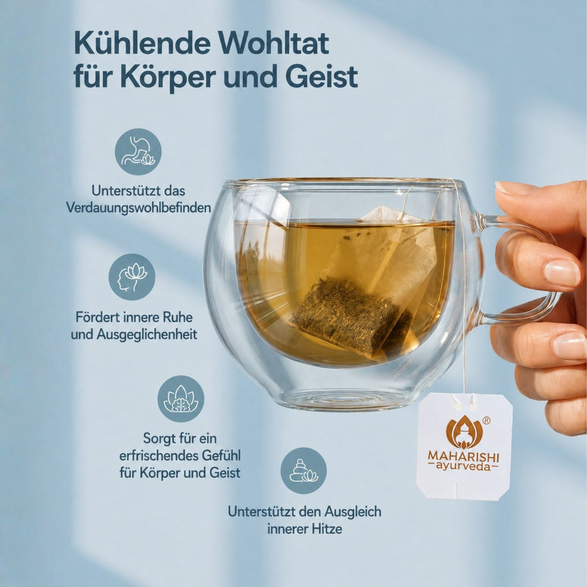 Pitta Soothe Tea für die tägliche ayurvedische Teeroutine