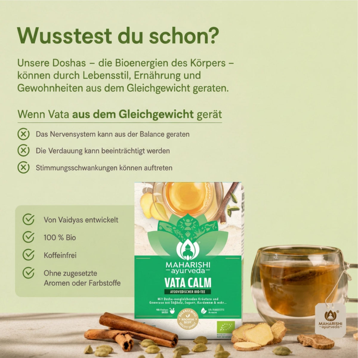 Ayurvedisches Kräuterprodukt für Wohlbefinden