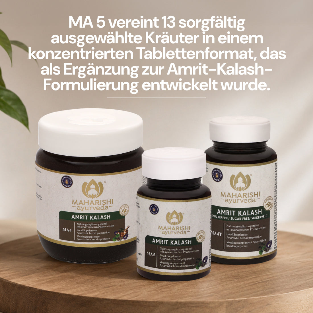 Amrit Kalash MA4, MA5 und MA4T ayurvedische Nahrungsergänzungsmittel