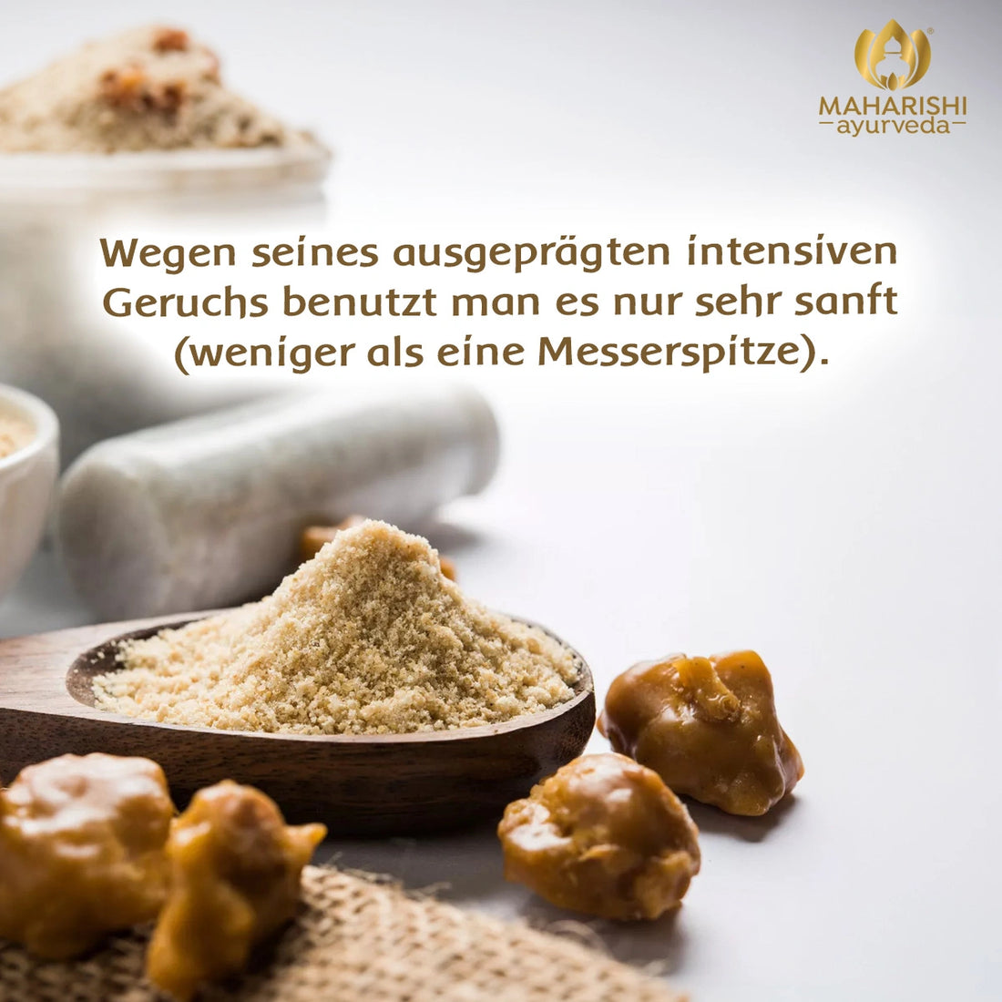 Asafoetida Pulver mit intensivem Aroma und sparsamer Anwendung