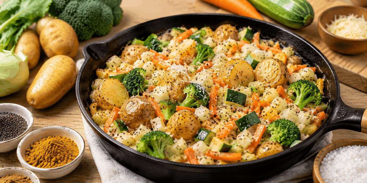Colorful Spring Skillet
