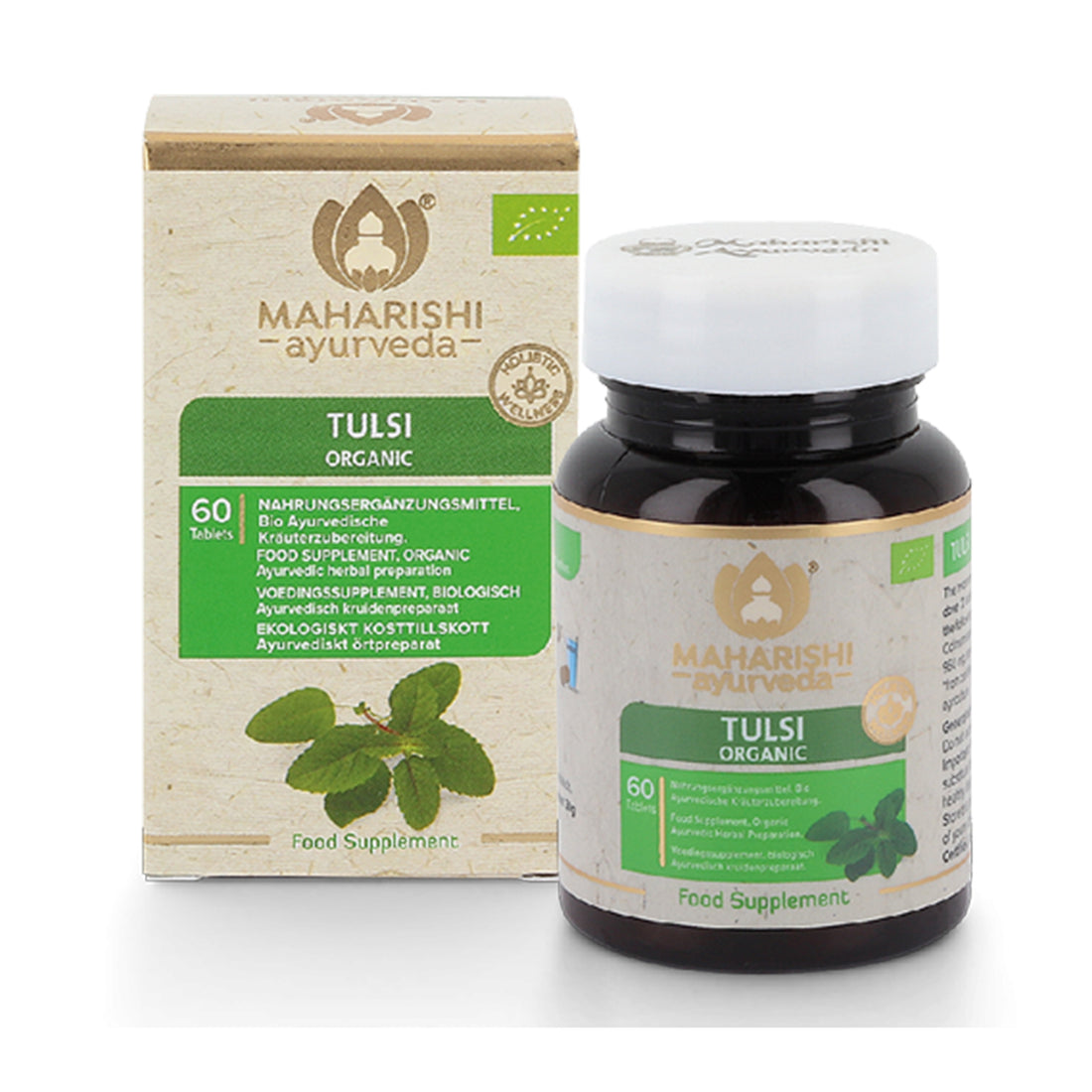 Tulsi Bio Nahrungsergänzung mit 60 Tabletten
