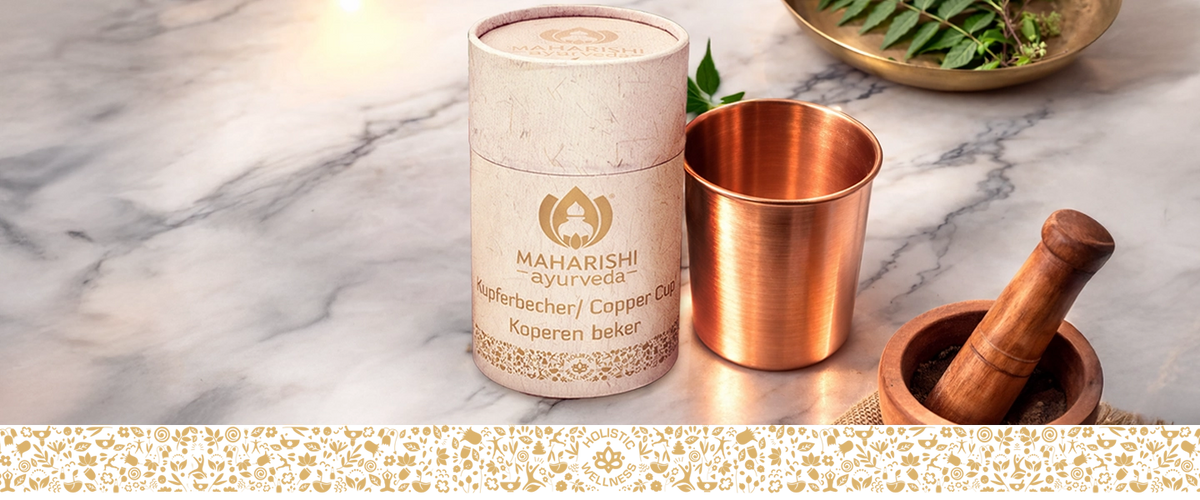 Kupferbecher im Ayurveda