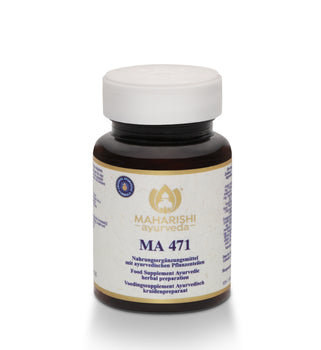 Ayurvedisches Produkt in Produktaufnahme