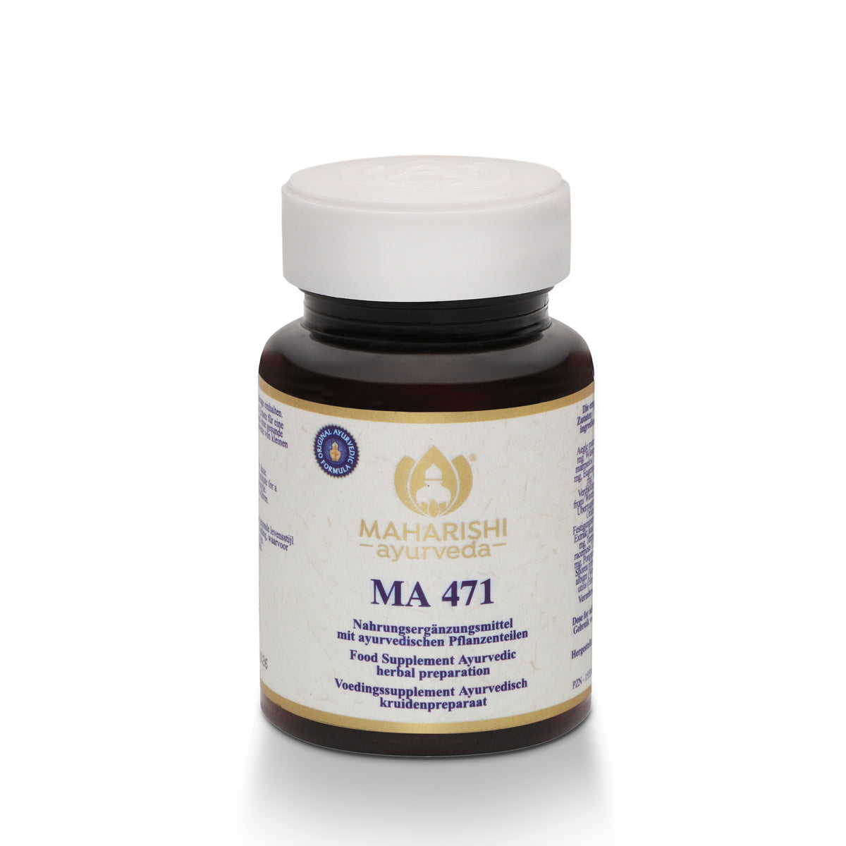 Ayurvedisches Produkt in Produktaufnahme