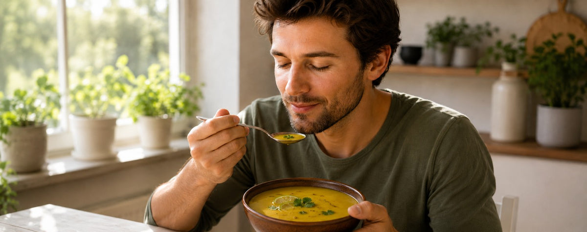 Gelbe Linsensuppe nach ayurvedischer Art